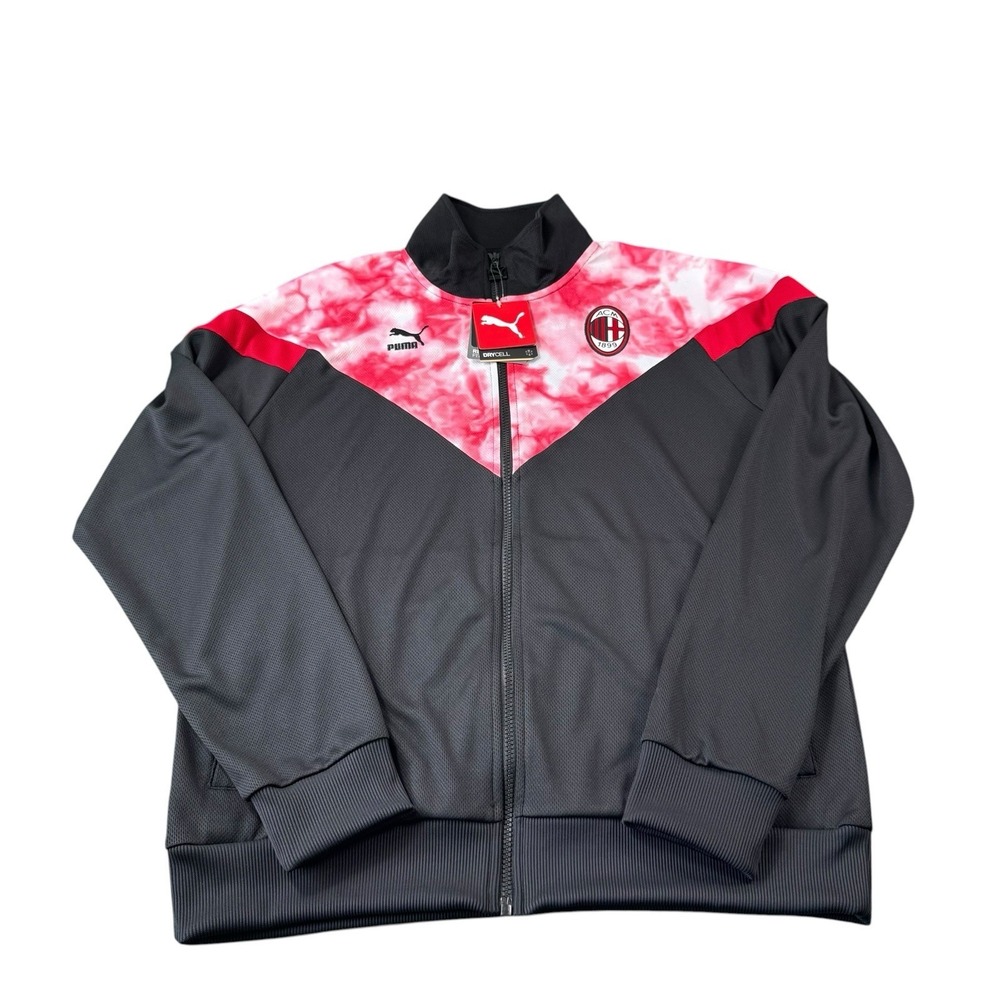 Puma Men's AC Milan Soccer MC5 Track Jacket Large Italy Serie A $80 NWT